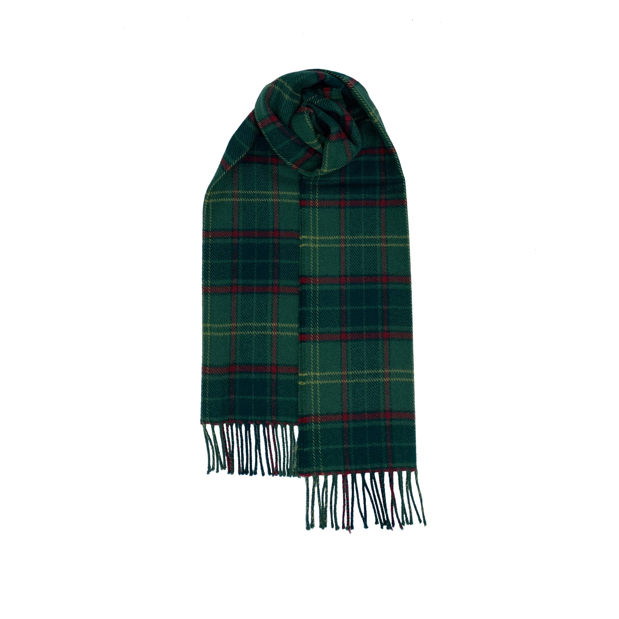Brushed Wool Scarf in Irish County Tartans