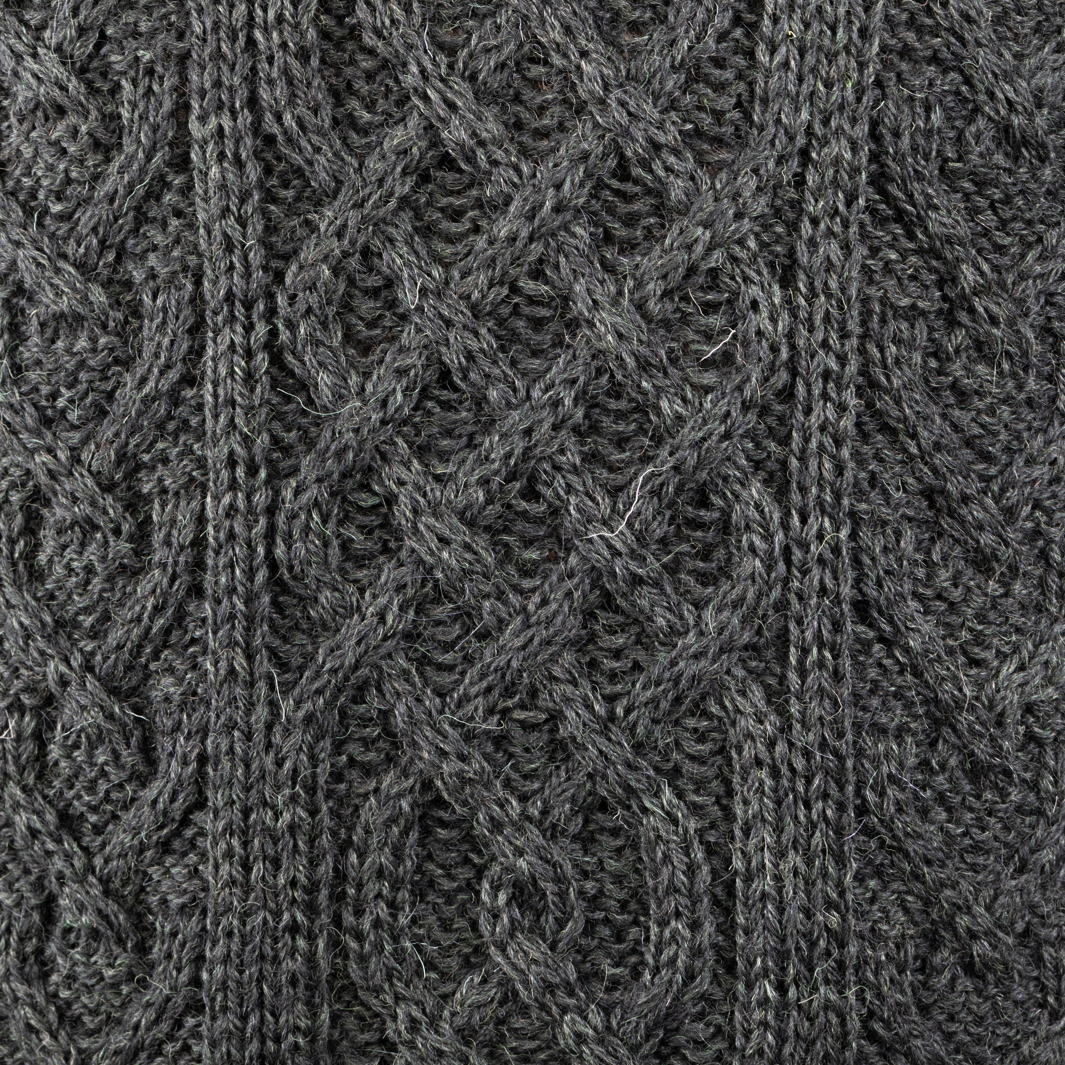 Aran Cable Knit Jumper in Moss