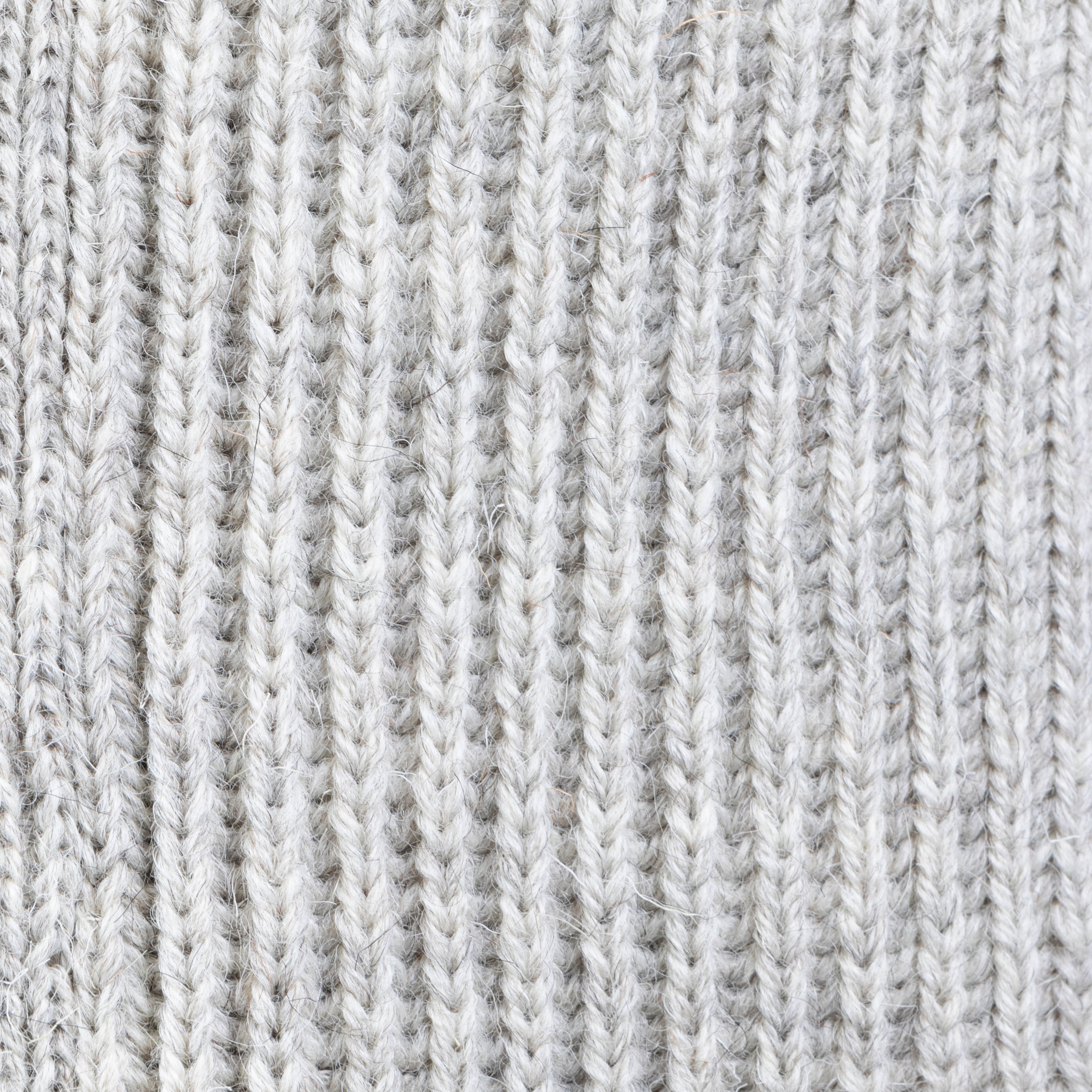 Lambswool Shawl Collar Cardigan in Light Grey