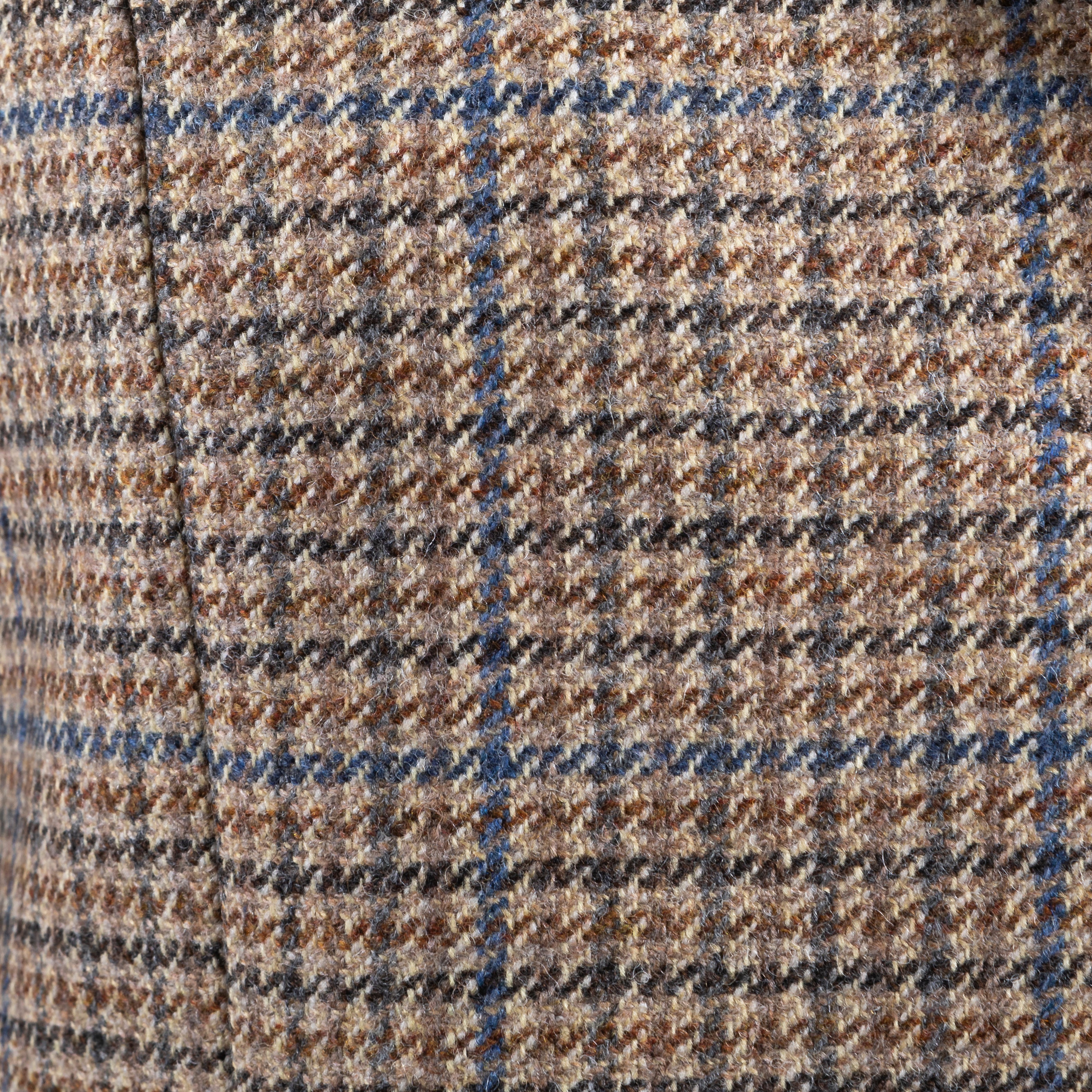 Learmonth Jacket in Brown & Blue Puppy Tooth