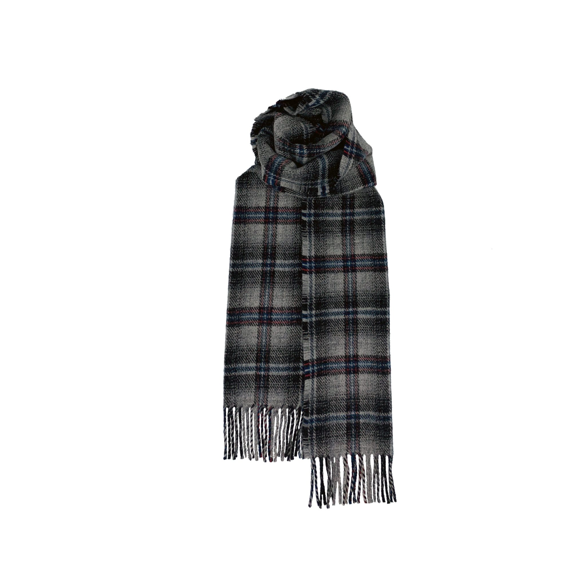 Brushed Wool Scarf in Hebridean Tartans