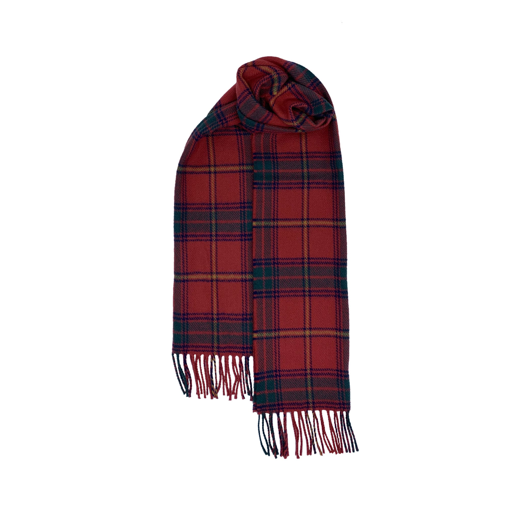 Brushed Wool Scarf in Irish County Tartans