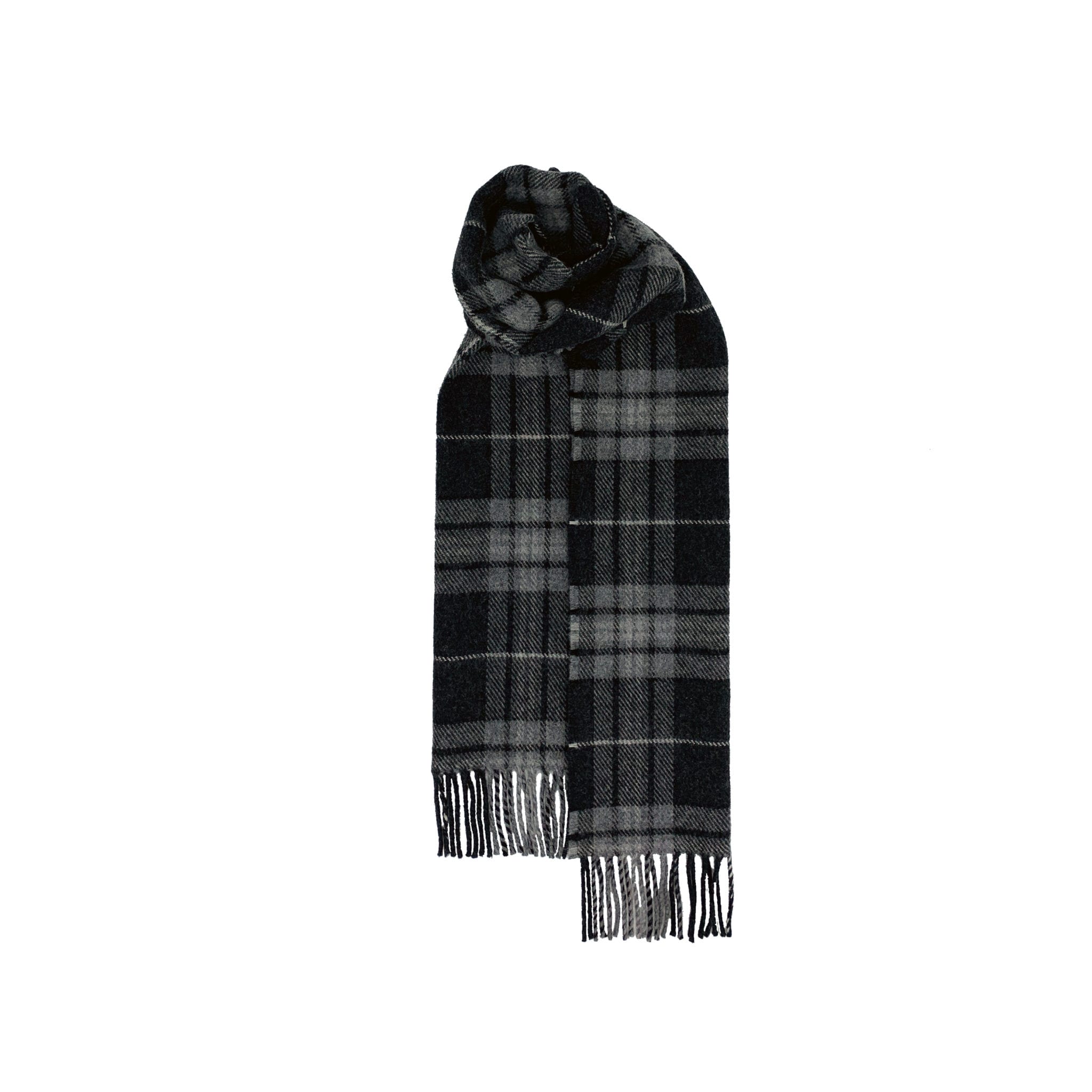 Brushed Wool Scarf in Hebridean Tartans