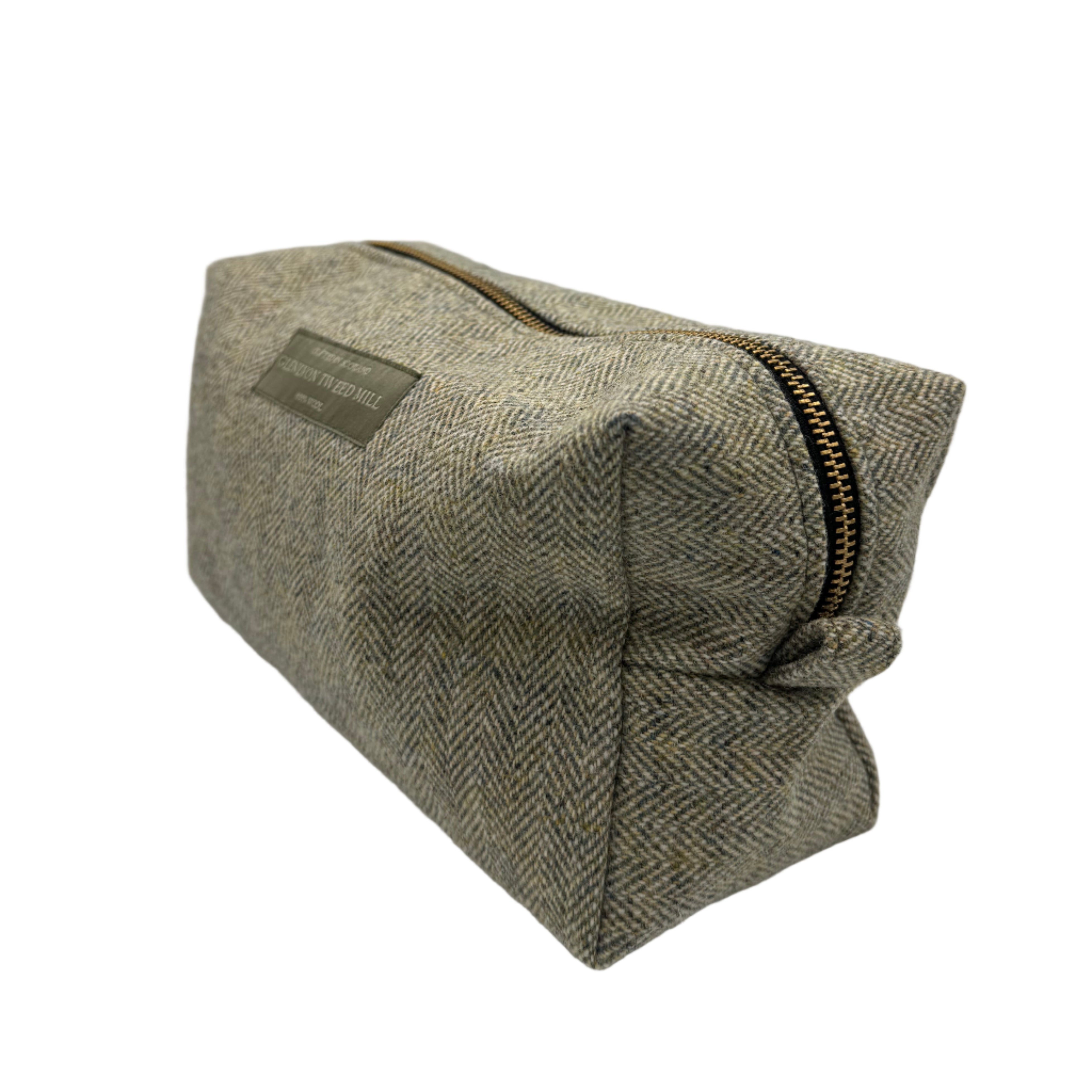 Tweed Toiletry Bag in Glenlyon Cream HB