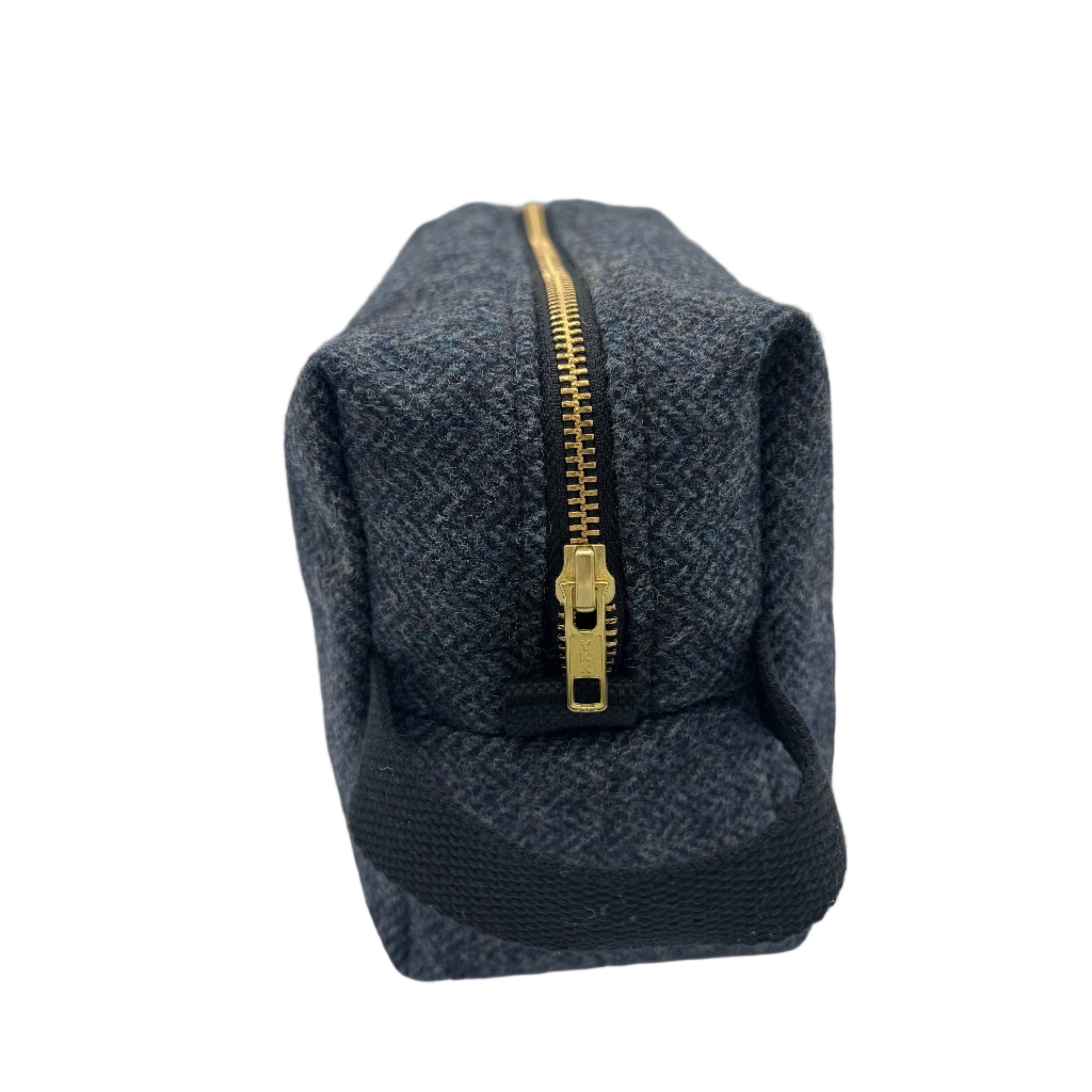Tweed Toiletry Bag in Blue HB