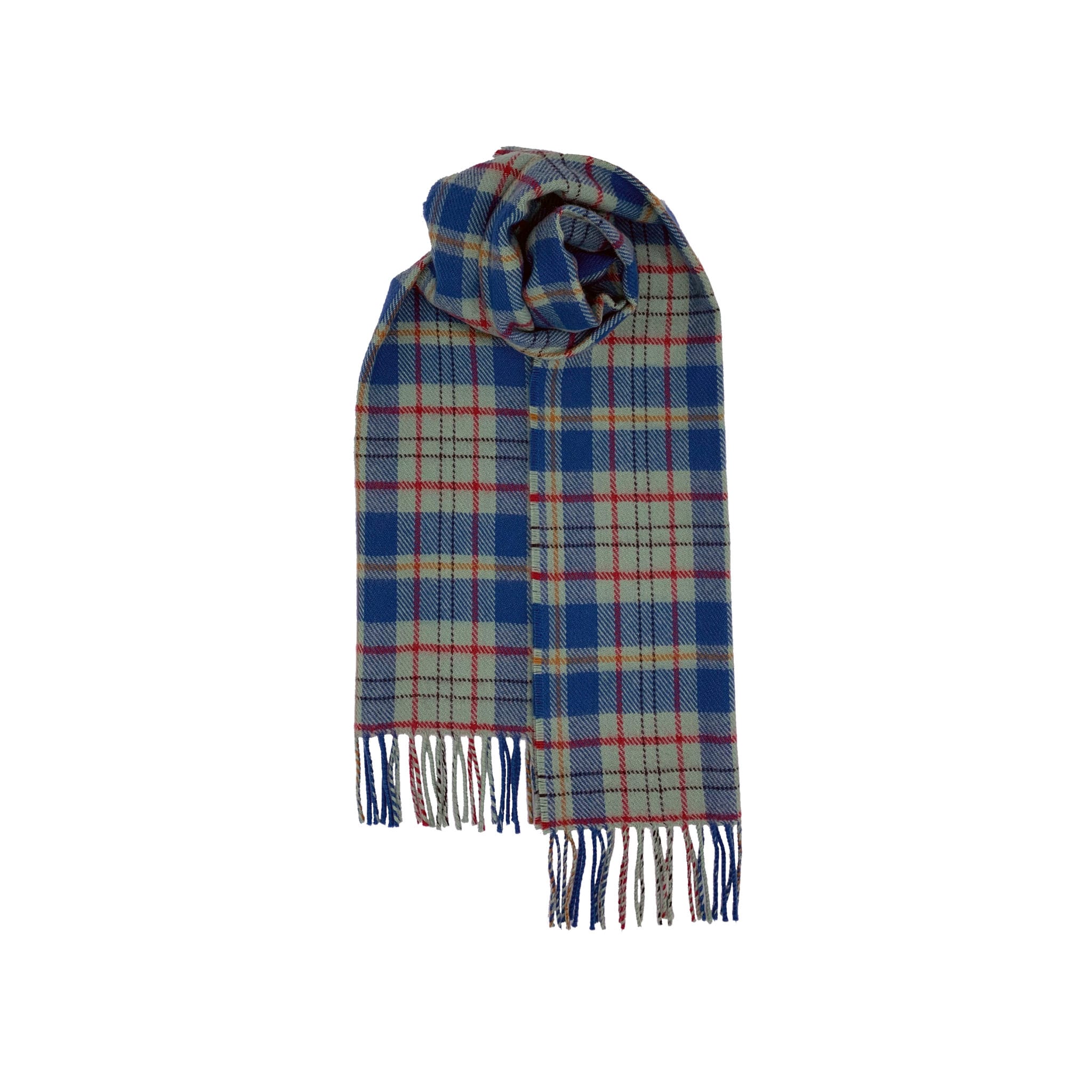 Brushed Wool Scarf in Irish County Tartans