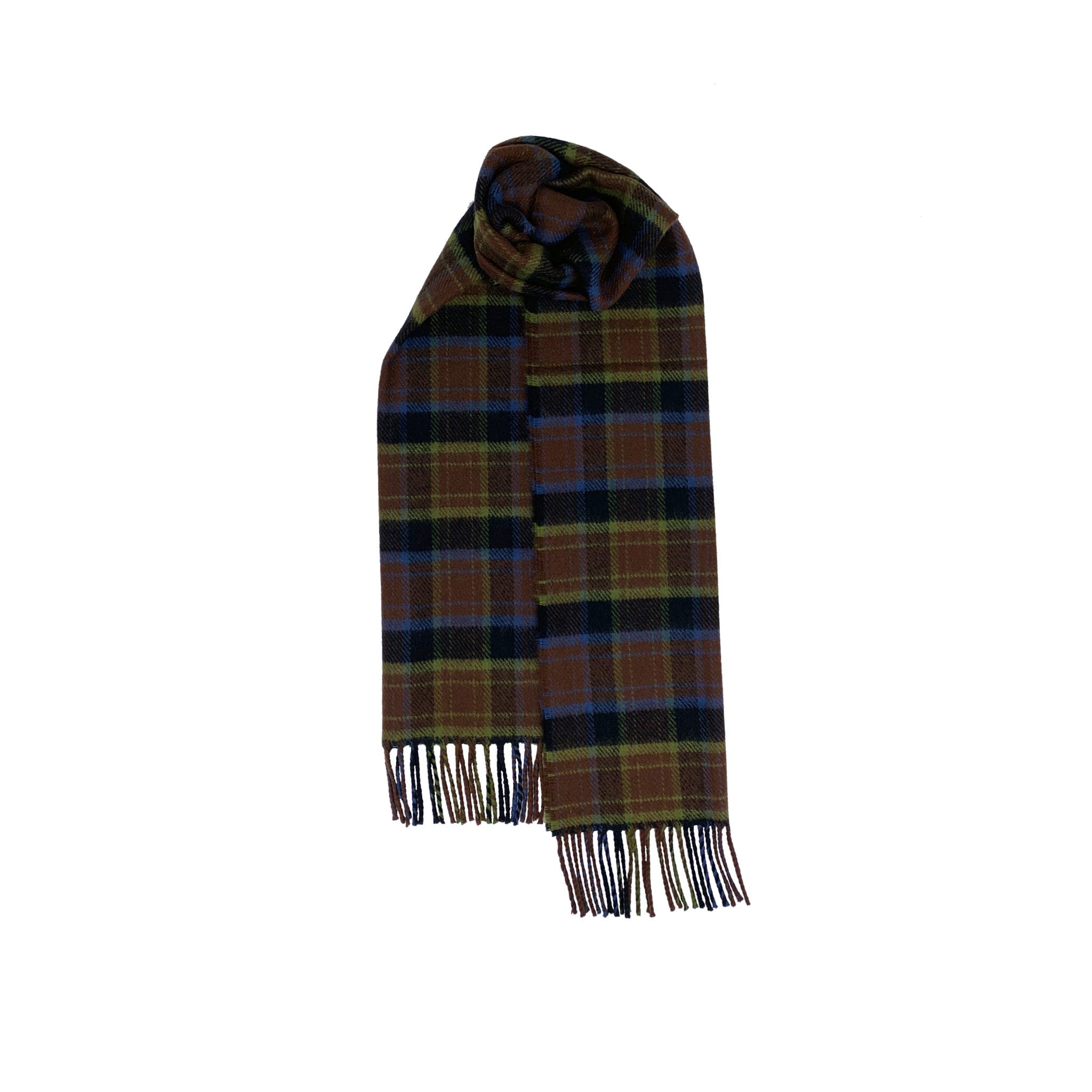 Brushed Wool Scarf in Irish County Tartans