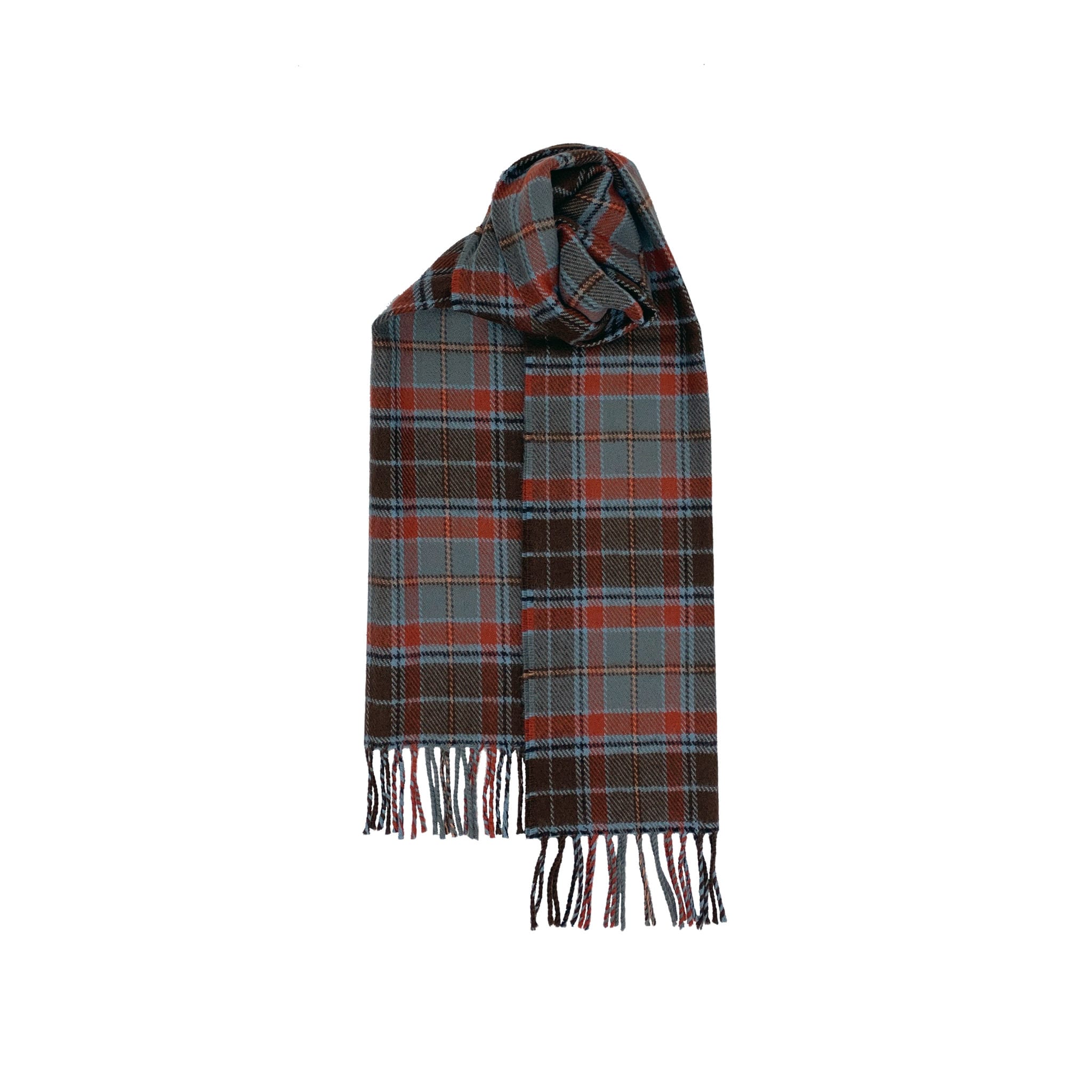 Brushed Wool Scarf in Irish County Tartans