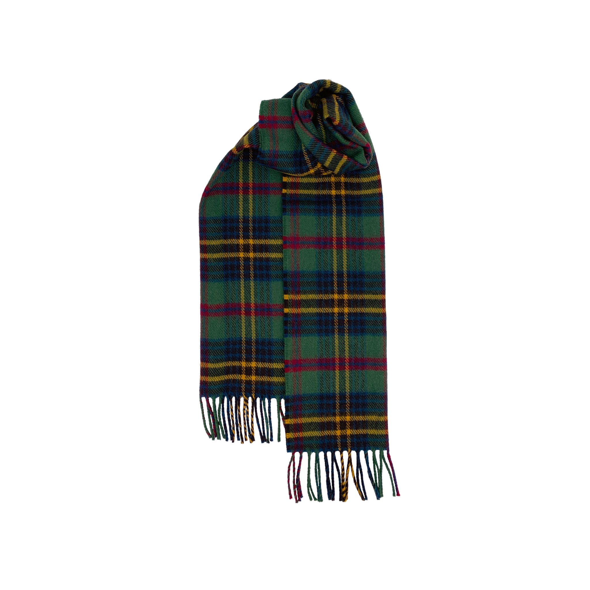 Brushed Wool Scarf in Irish County Tartans