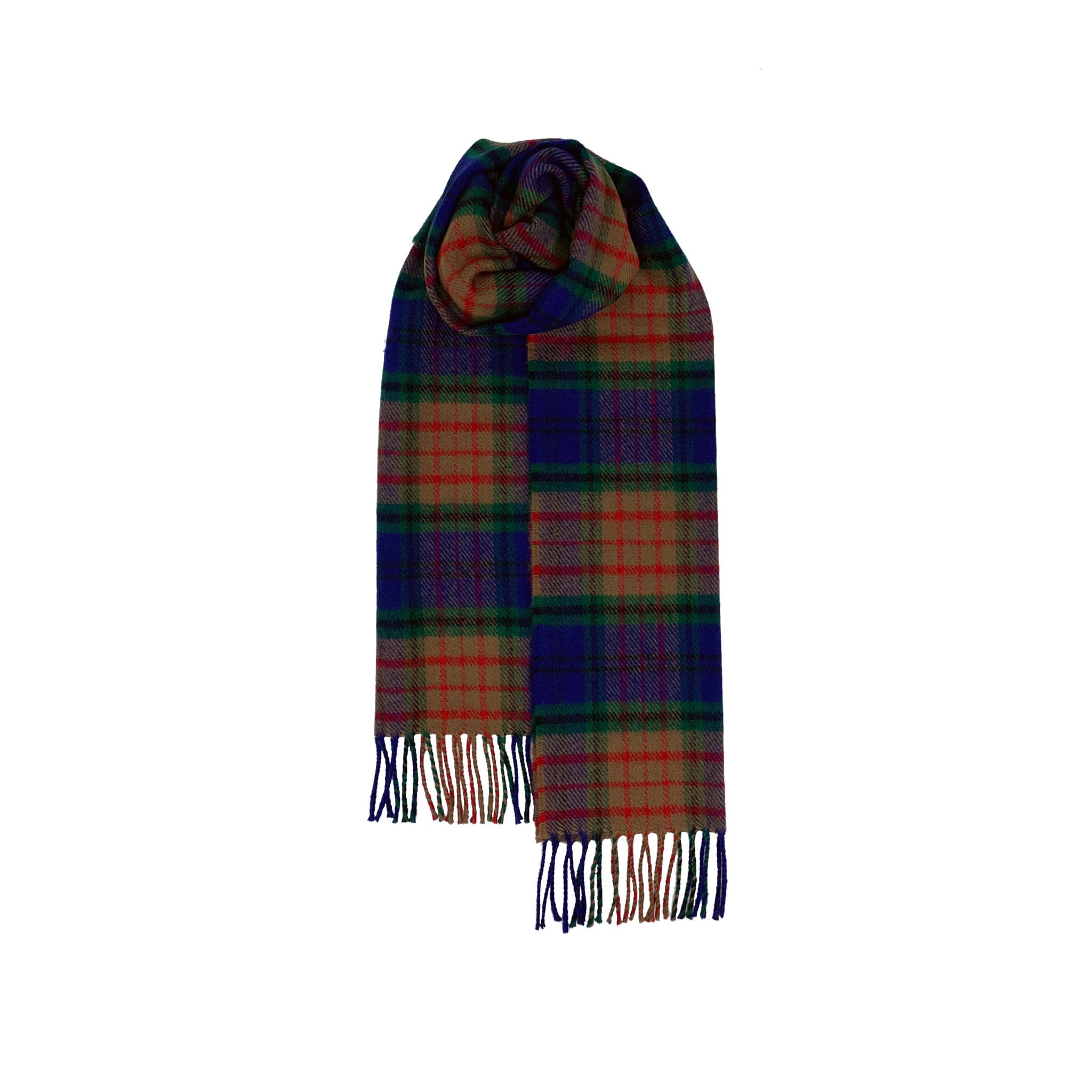 Brushed Wool Scarf in Irish County Tartans