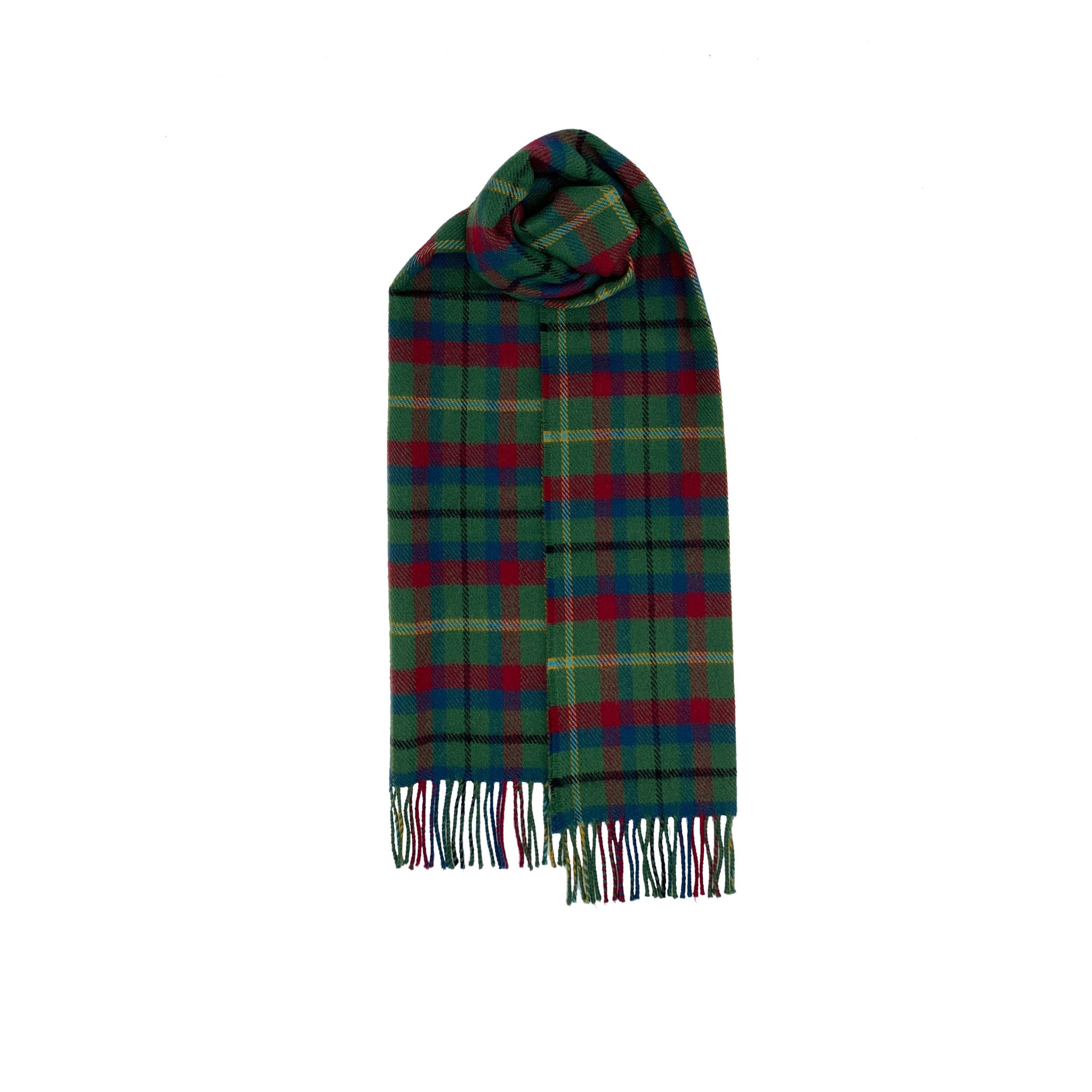 Brushed Wool Scarf in Irish County Tartans