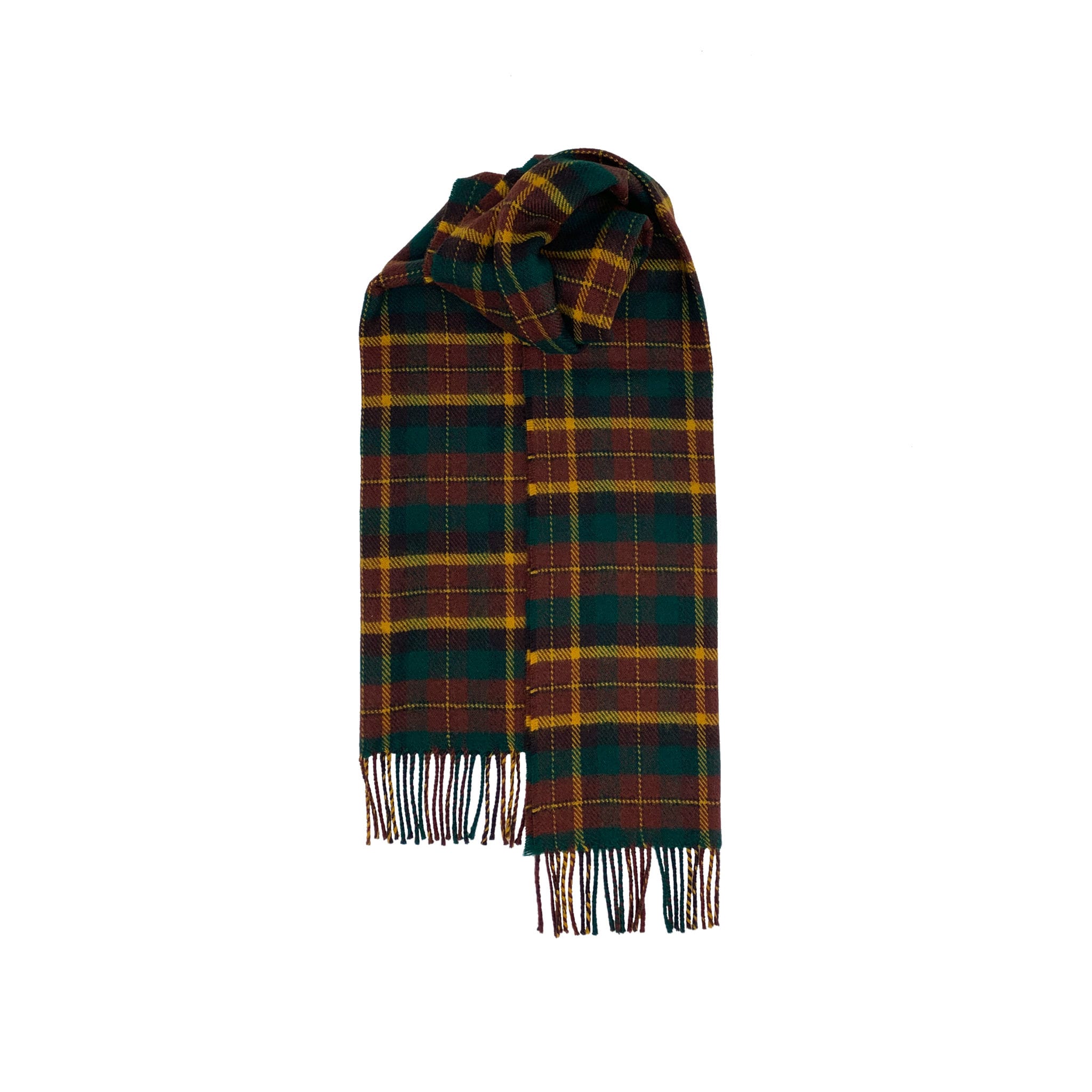 Brushed Wool Scarf in Irish County Tartans