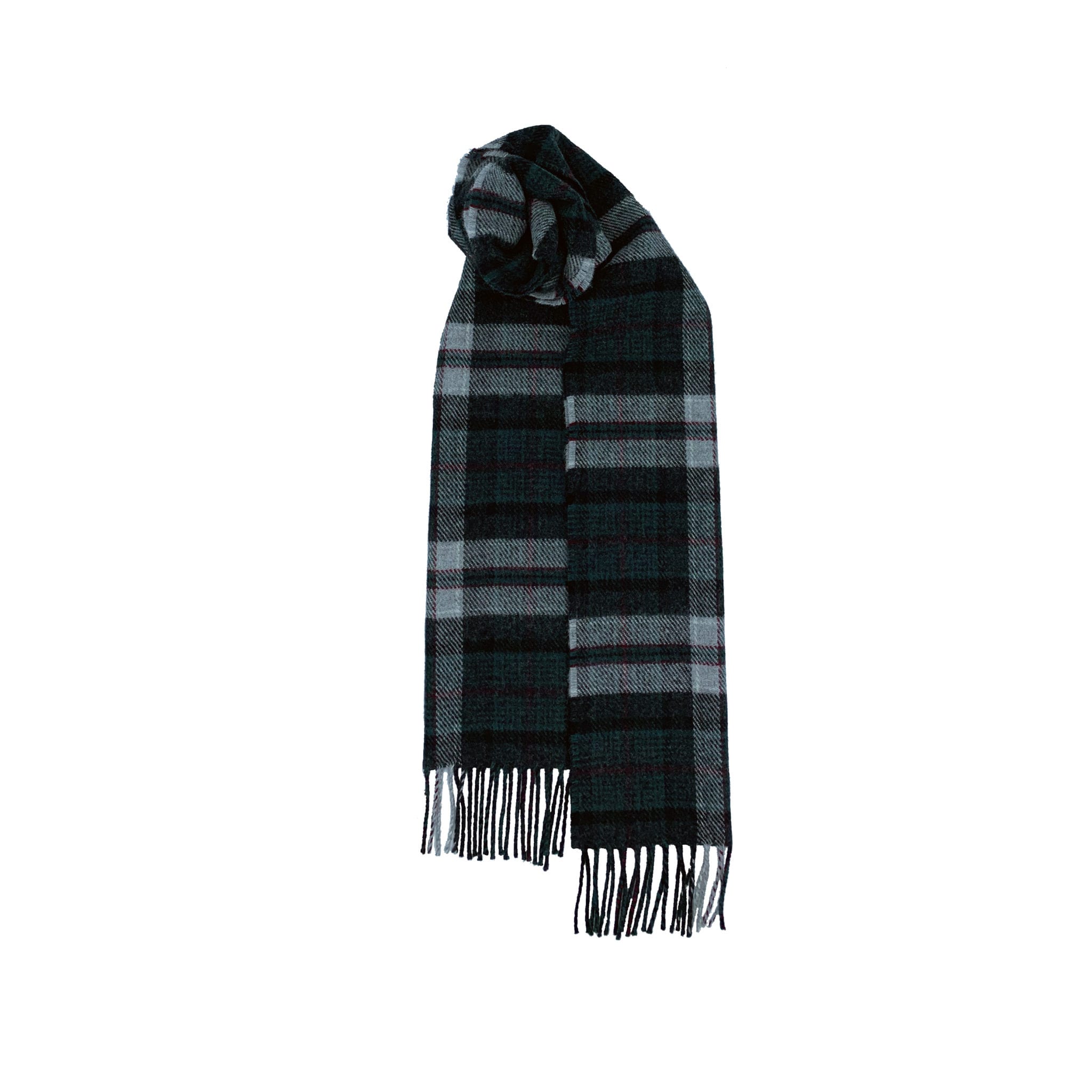 Brushed Wool Scarf in Hebridean Tartans