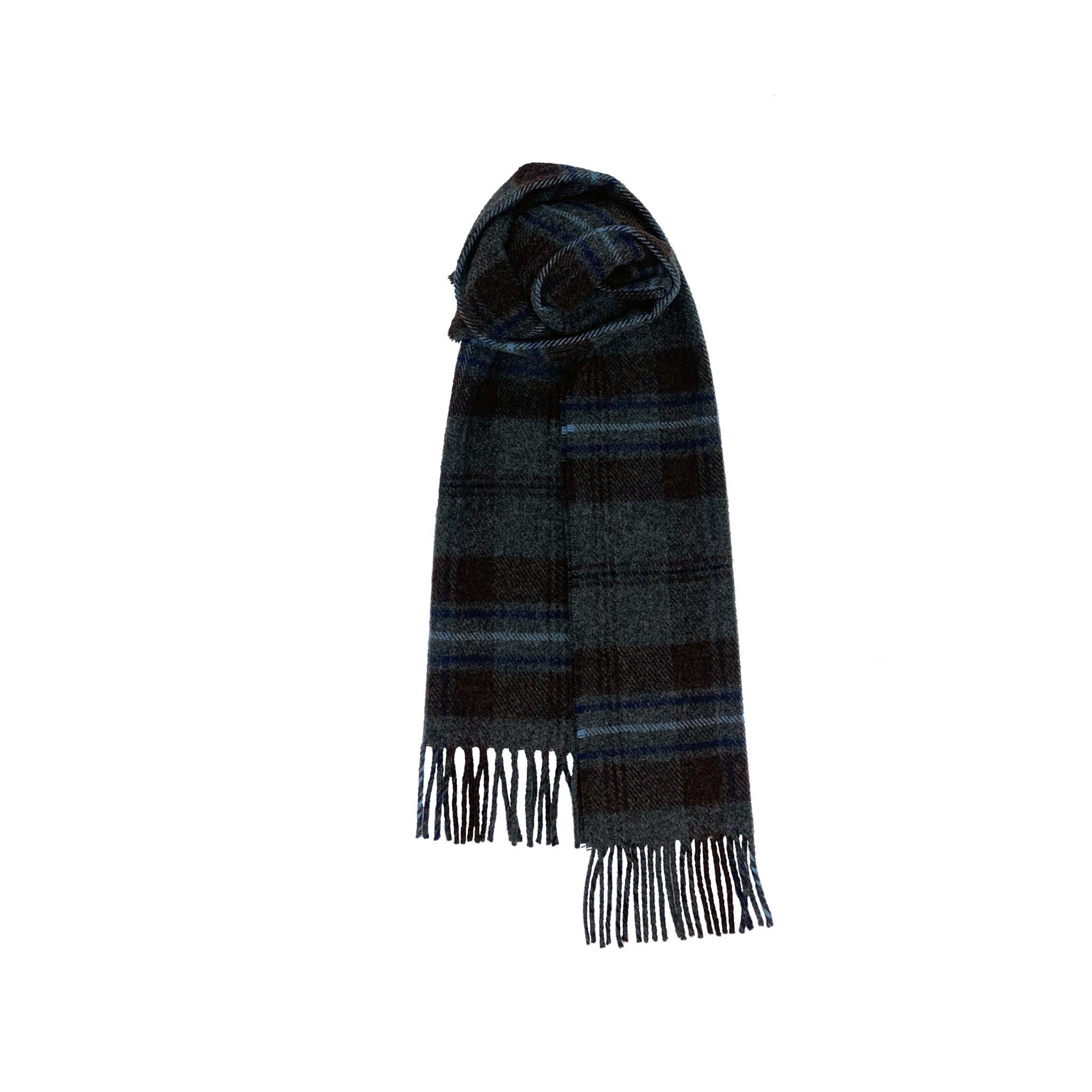 Brushed Wool Scarf in Hebridean Tartans