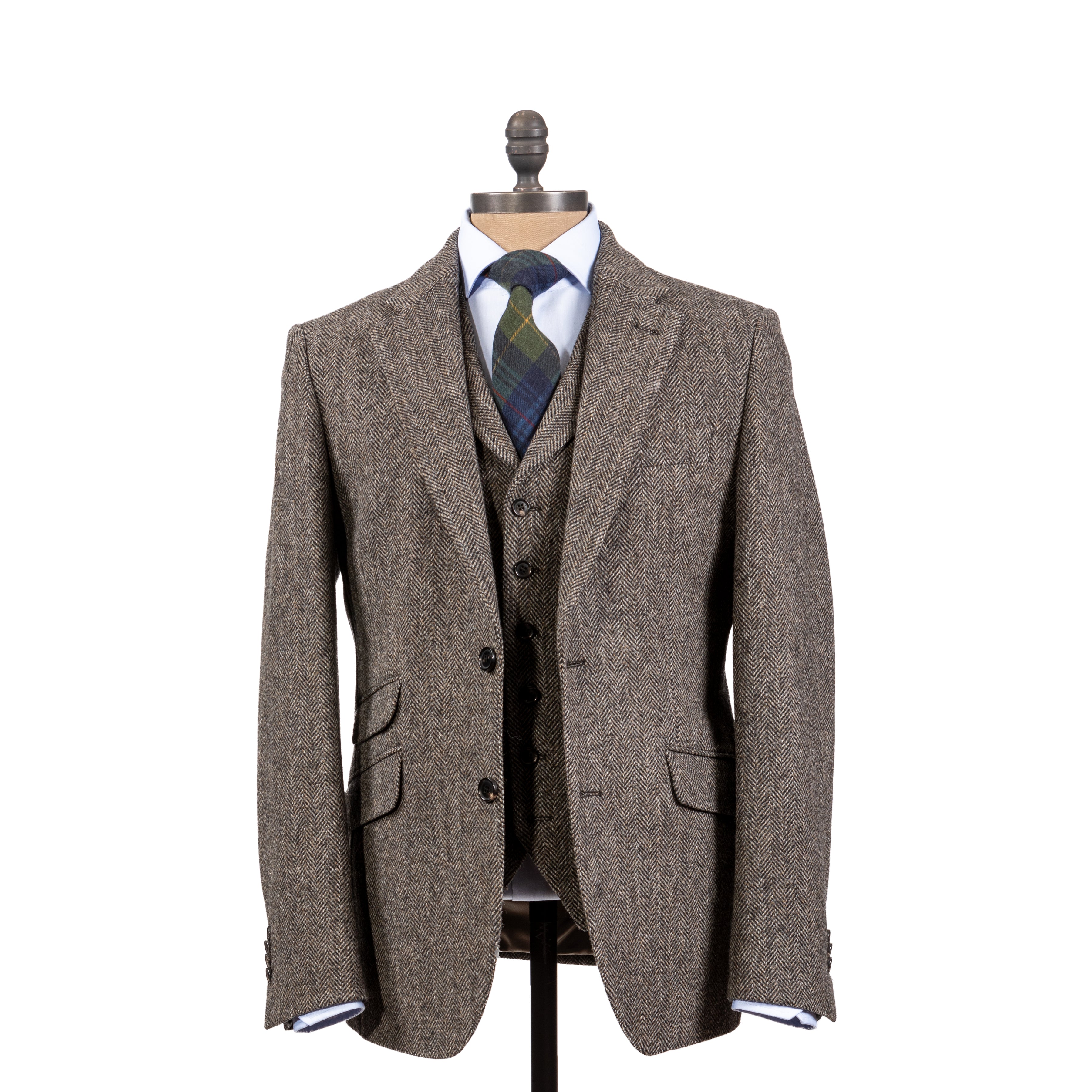 MacKellar Tweed Jacket in Stone Brown HB