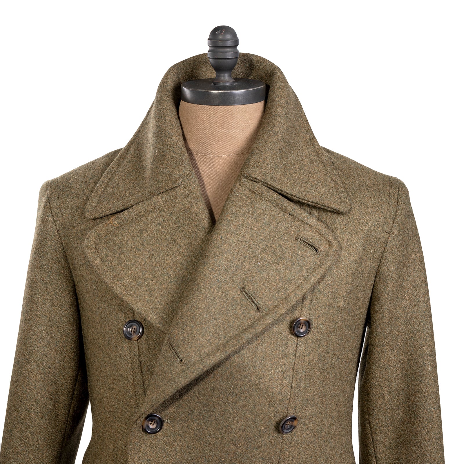 Churchill Coat in Military Green