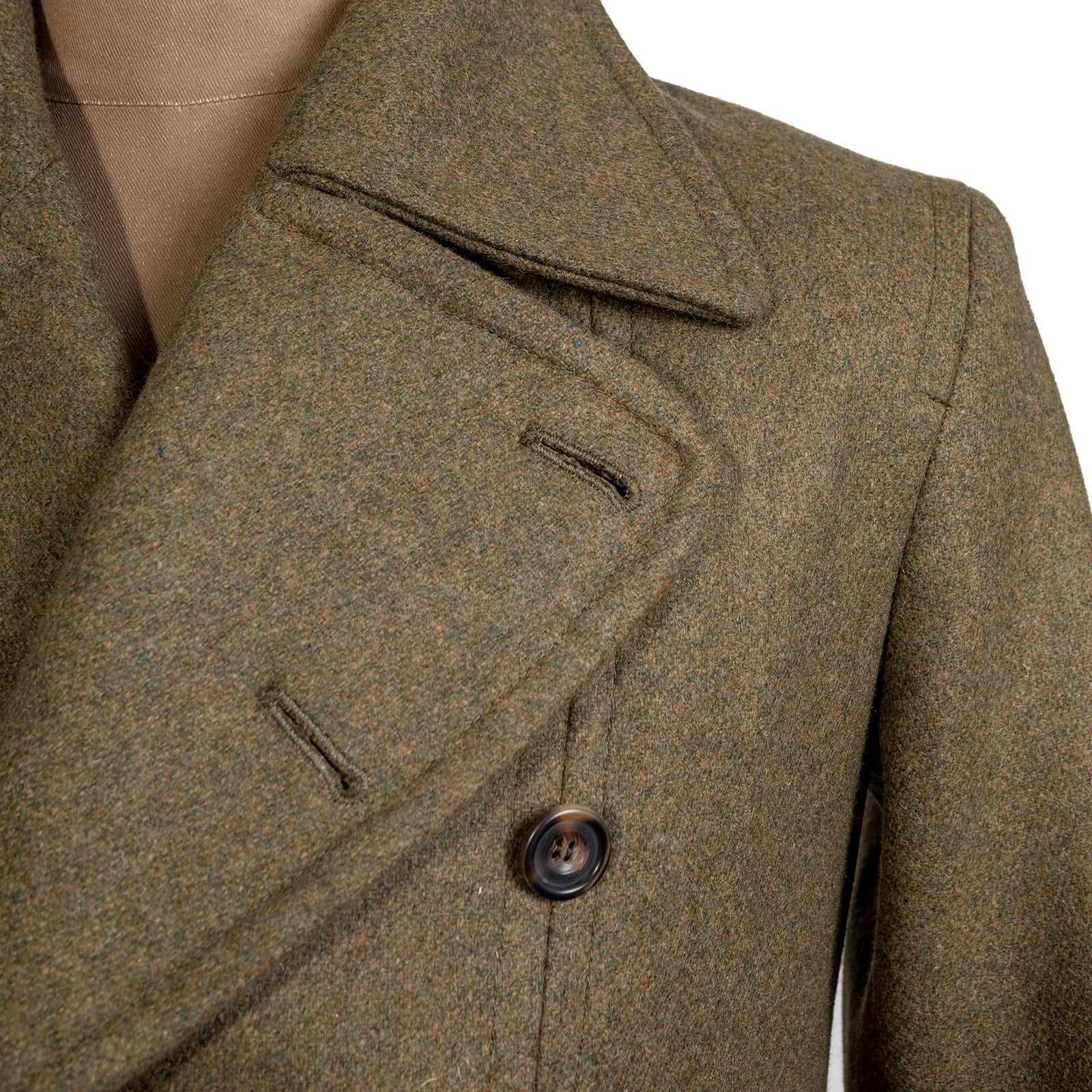 Churchill Coat in Military Green