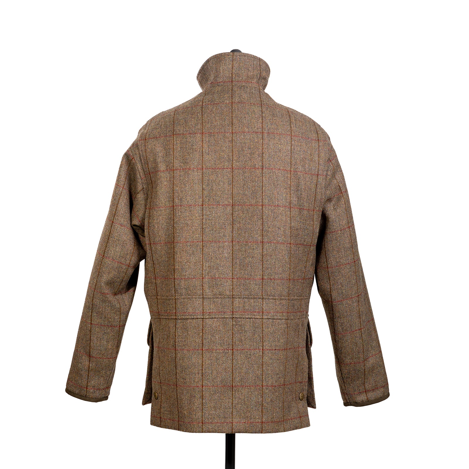 Field Coat in Lovat with Brown & Red WP