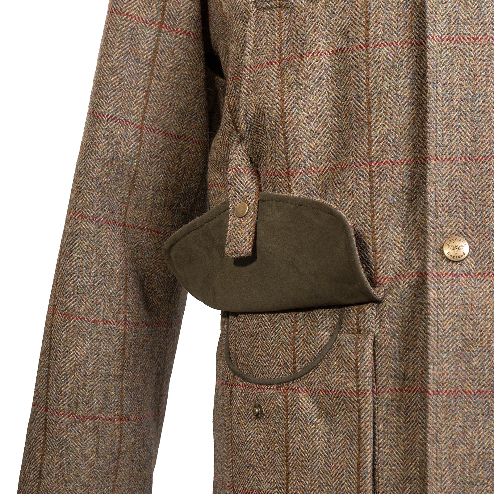 Field Coat in Lovat with Brown & Red WP