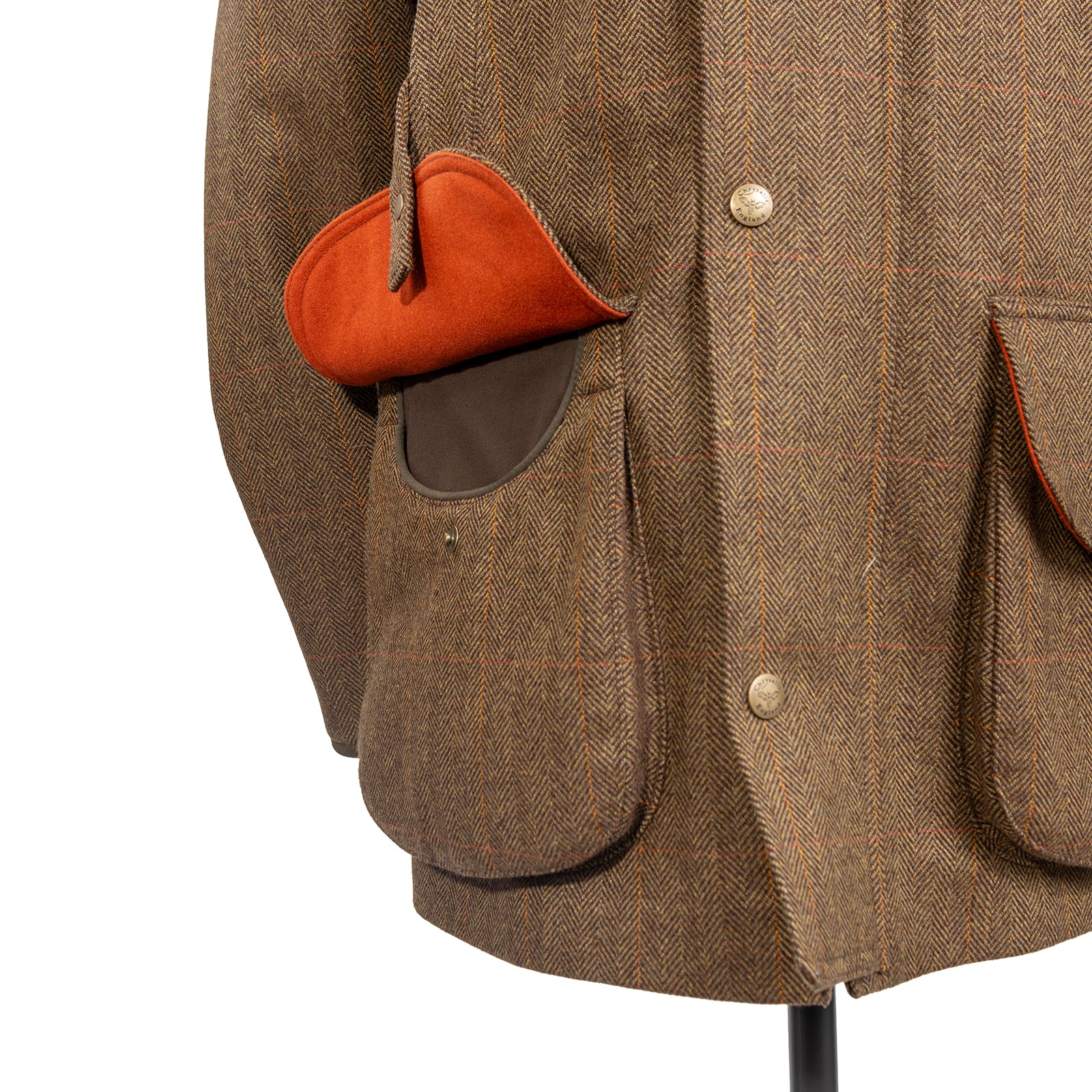 Field Coat in Brown with Orange WP