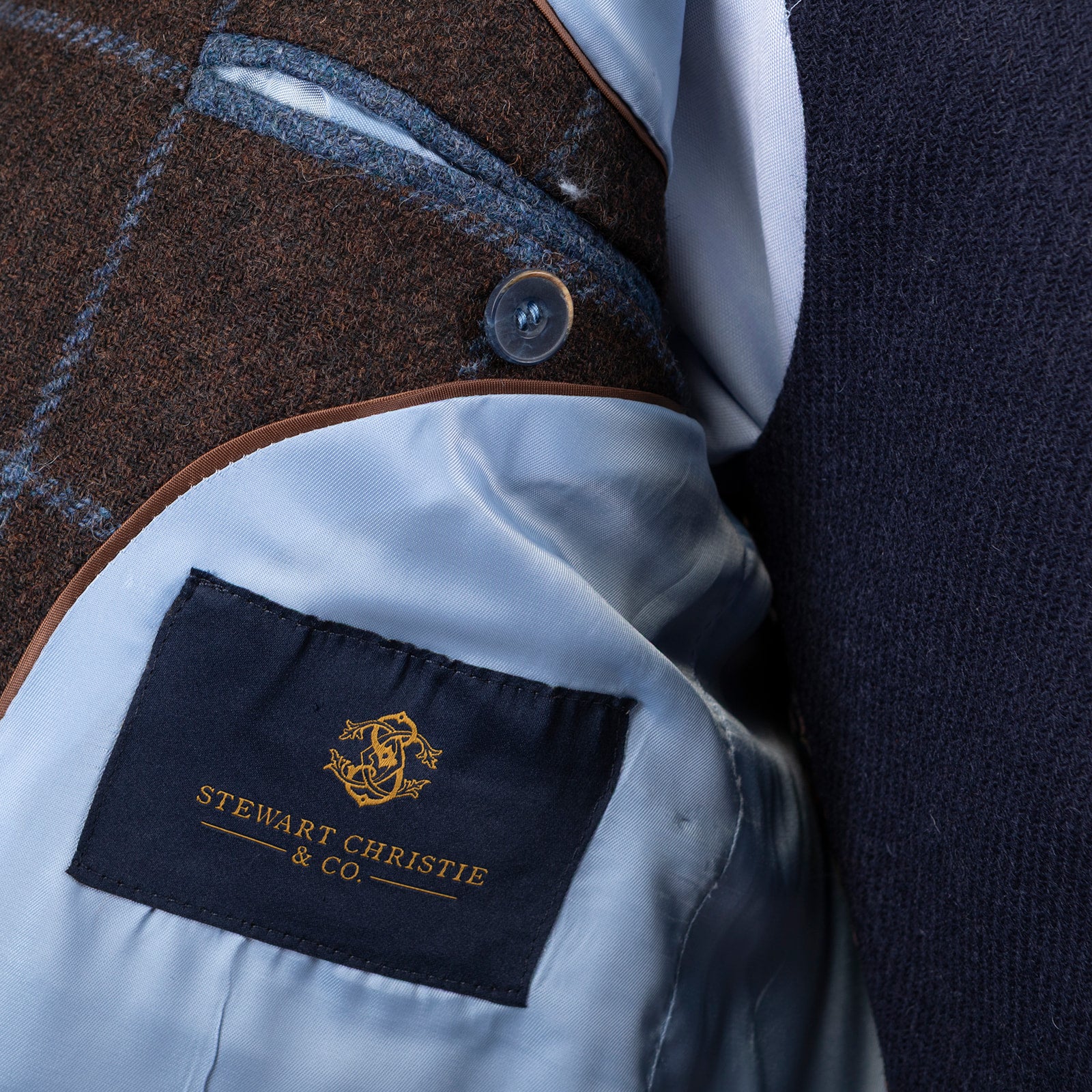 Oakham Tweed Jacket in Brown Check