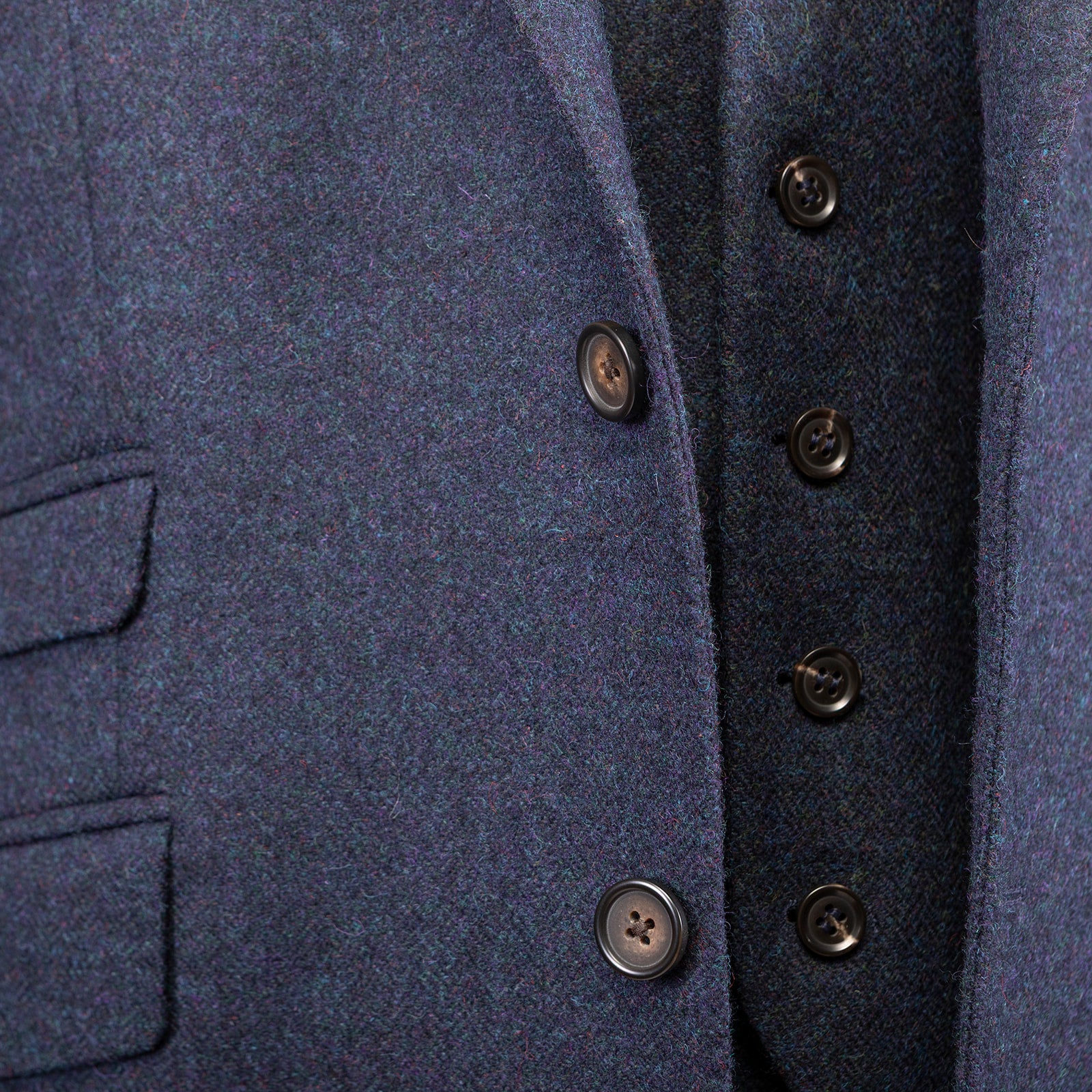 MacTavish Tweed Jacket in Ocean & Midnight