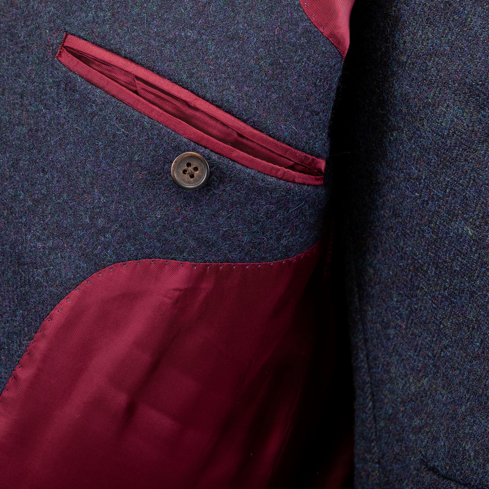 MacTavish Tweed Jacket in Ocean & Midnight