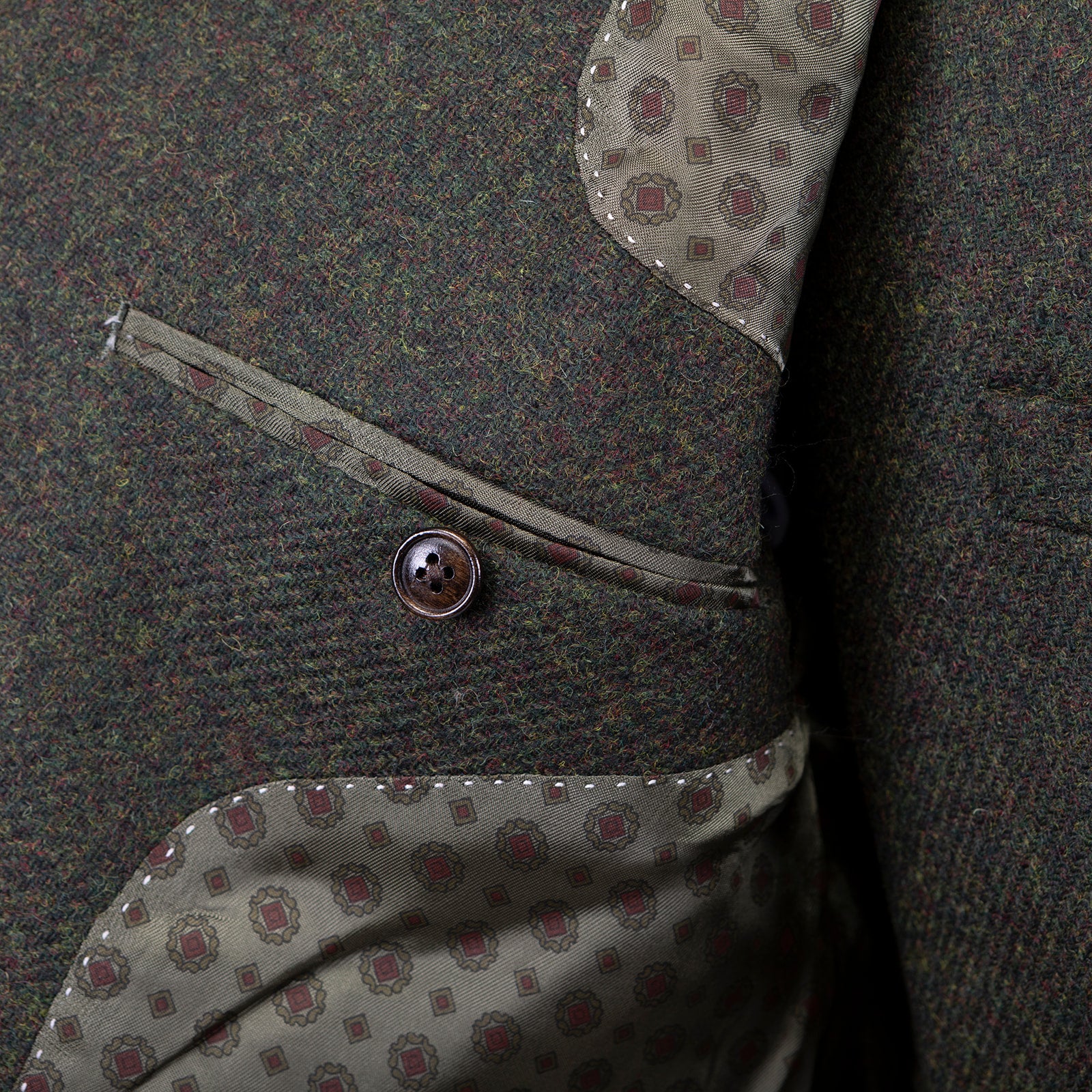 MacQueen Tweed Jacket in Forest Green Moss