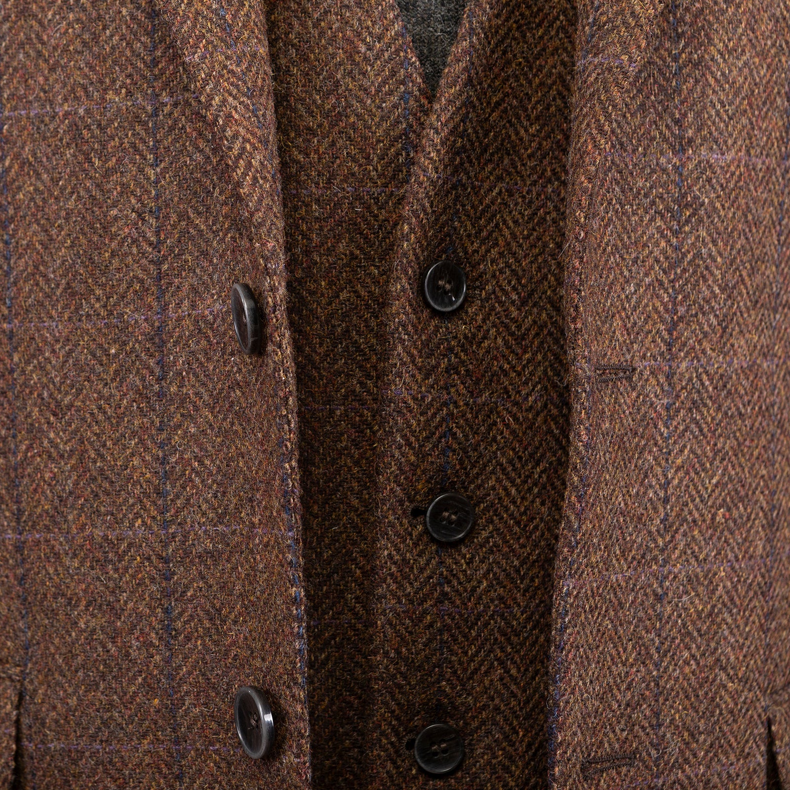 Milo Tweed Jacket in Brown HB Check