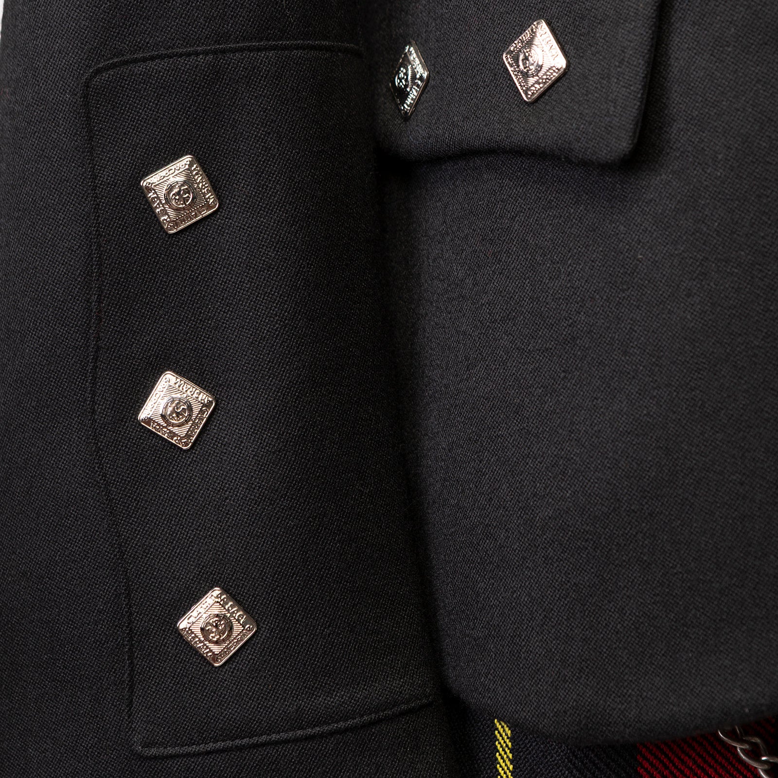 Argyll Kilt Jacket in Black