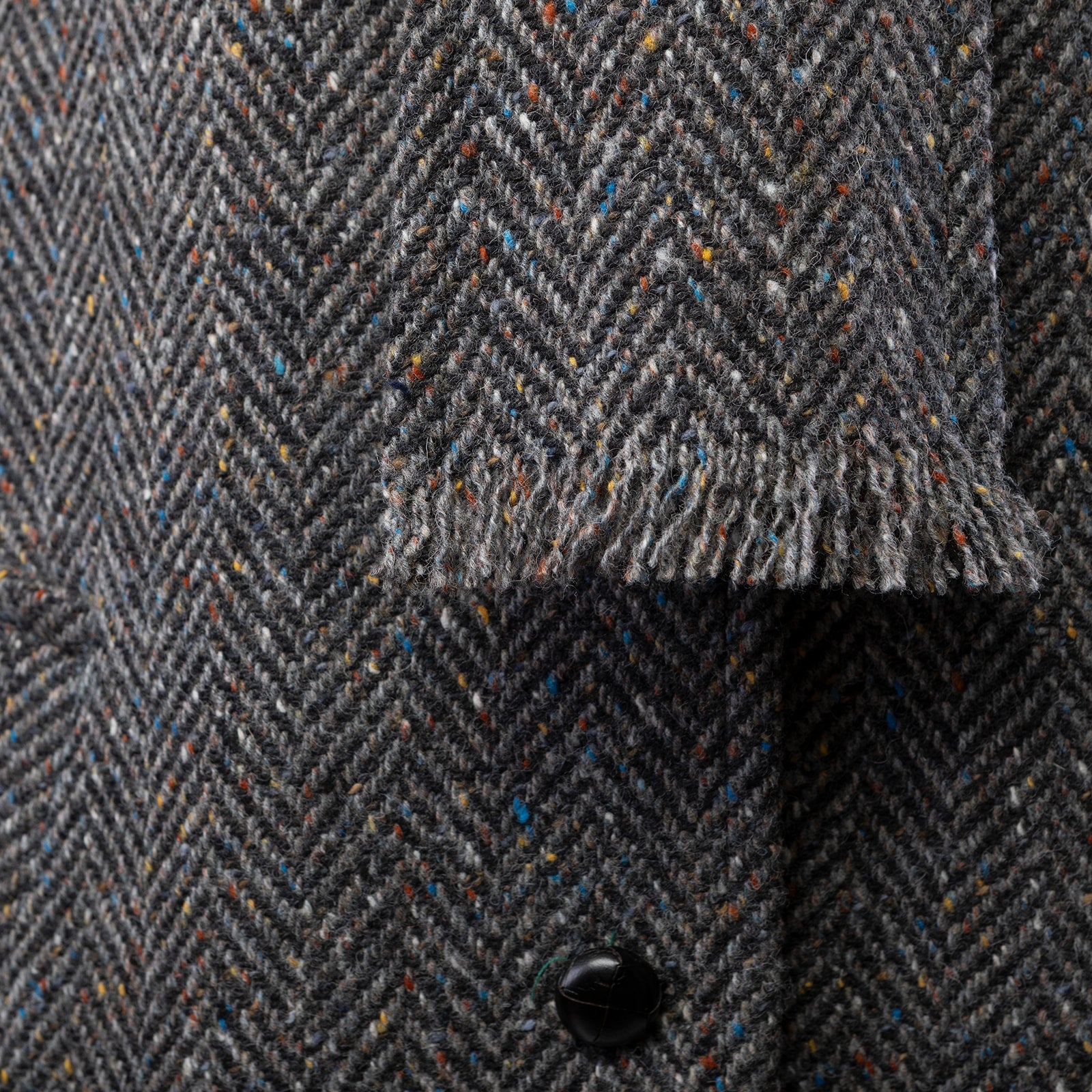 Portland Coat in Grey Donegal HB