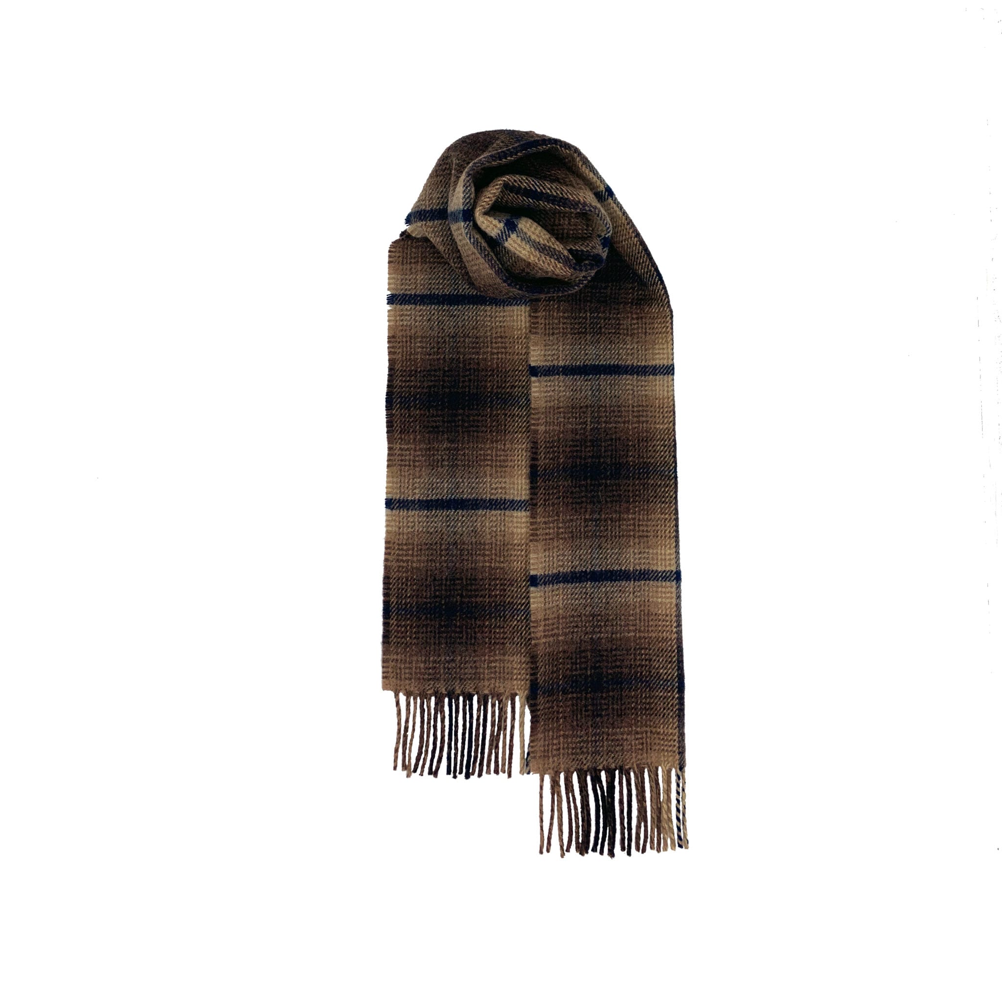 Brushed Wool Scarf in Hebridean Tartans