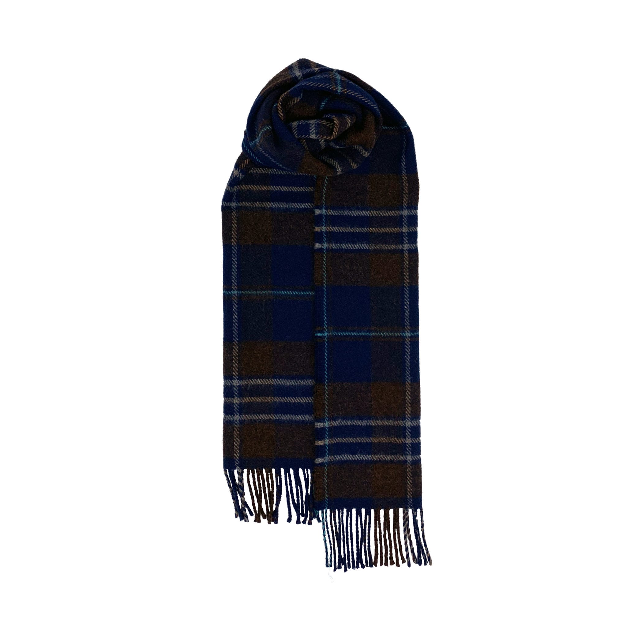 Brushed Wool Scarf in Hebridean Tartans