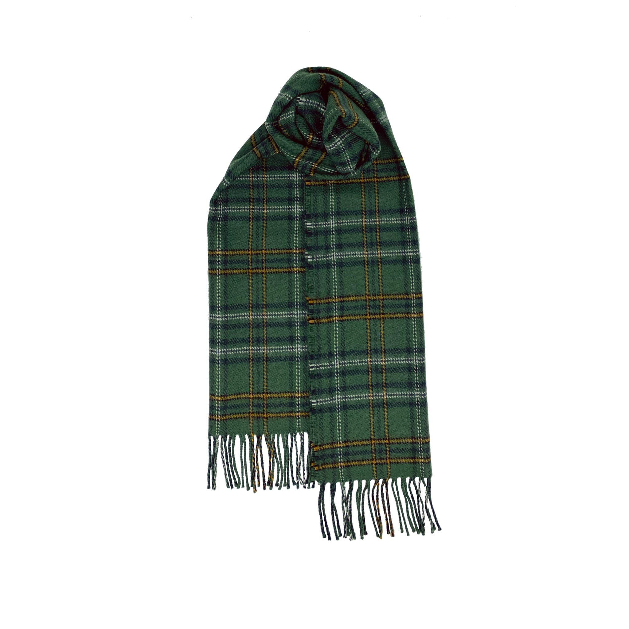 Brushed Wool Scarf in Irish County Tartans